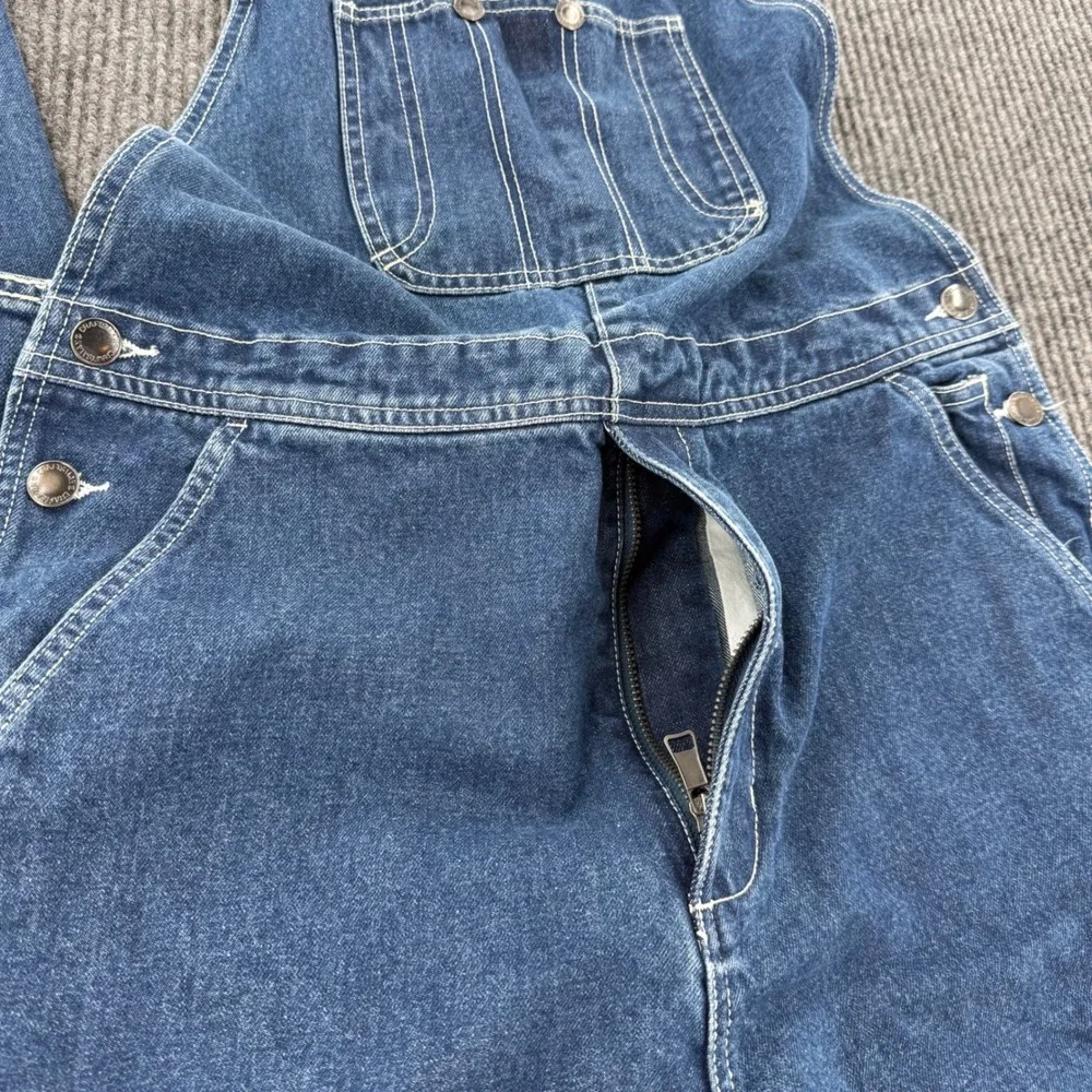 Craftsman Mens 32x32 Blue Denim Carpenter Overalls 100% Cotton Workwear